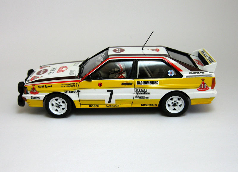 MT: Audi Quattro -Blomqvist/Cederberg - Montecarlo 1984 -Tamiya 1/24 1520