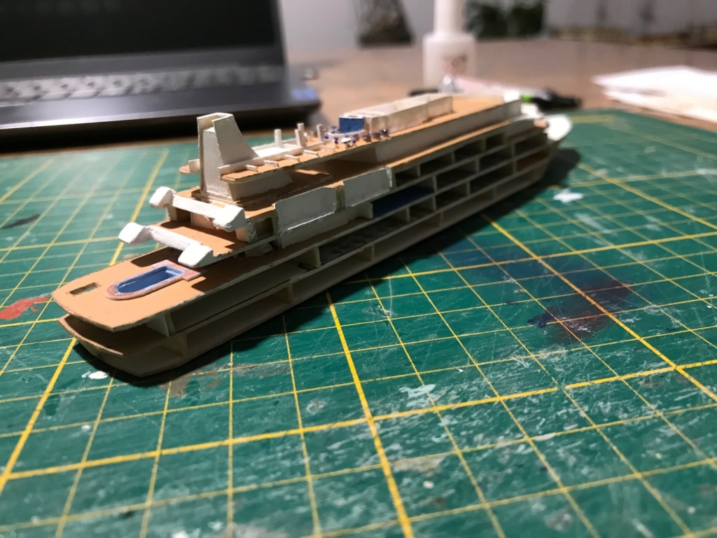 Yacht Seadream I [scratch carton waterline 1/600 ~1/600°] de PADOU35 (chantier) Img_7933