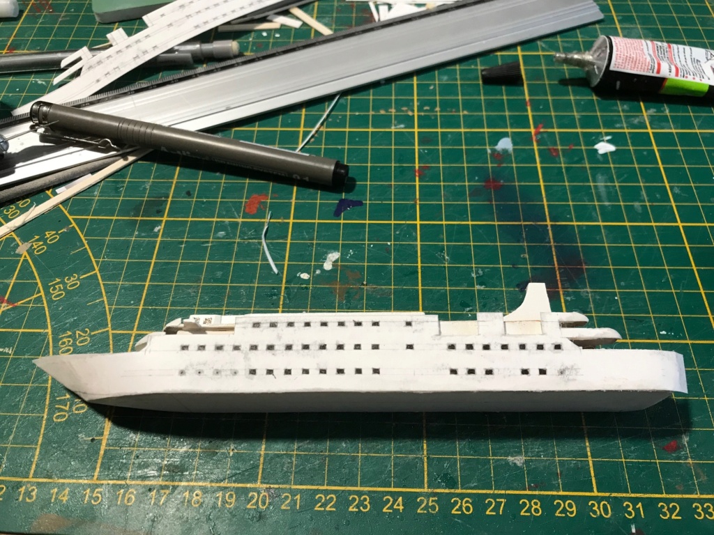 Yacht Seadream I [scratch carton waterline 1/600 ~1/600°] de PADOU35 (chantier) Img_7937