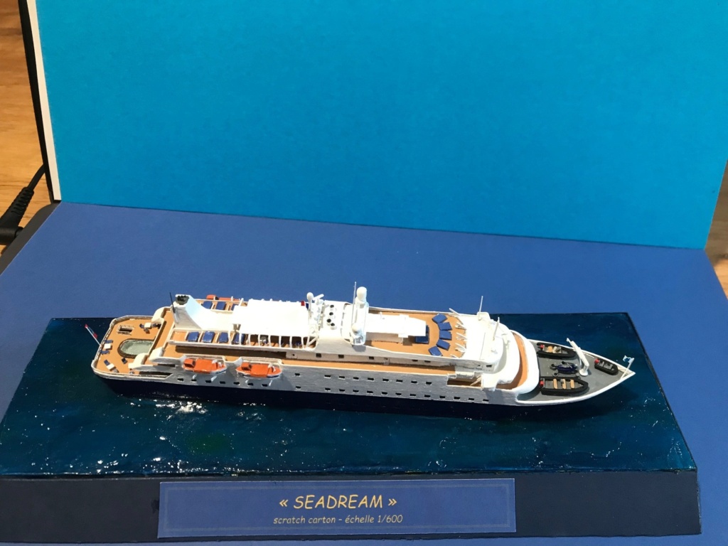 Yacht Seadream I [scratch carton waterline 1/600 ~1/600°] de PADOU35 (terminé) Img_7967