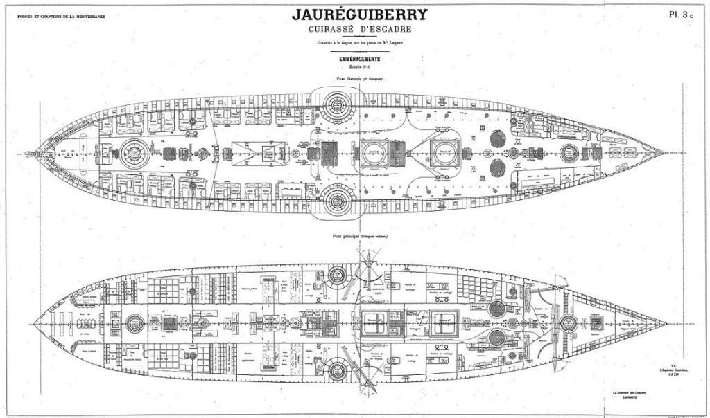 Cuirassé Jauréguiberry 1/500 Scratch Jaureg10