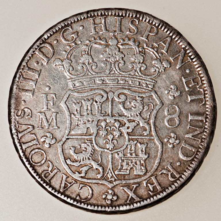 8 Reales Carlos III México 1770 Columnario _pas4513