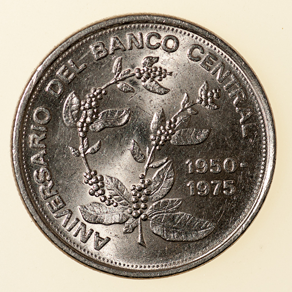 Costa Rica 5 colones 1975 _pas4811