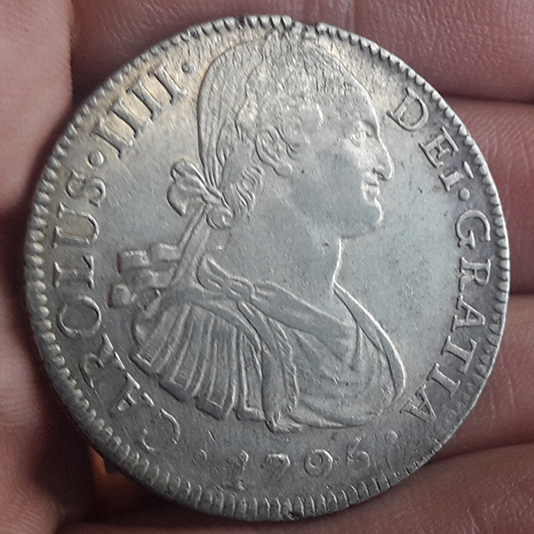 8 Reales 1795. Carlos IV. México  Civ17910