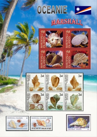 Les coquillages par les timbres - Tome OCEANIE - MARSHALL P 6 à 8 Page0710