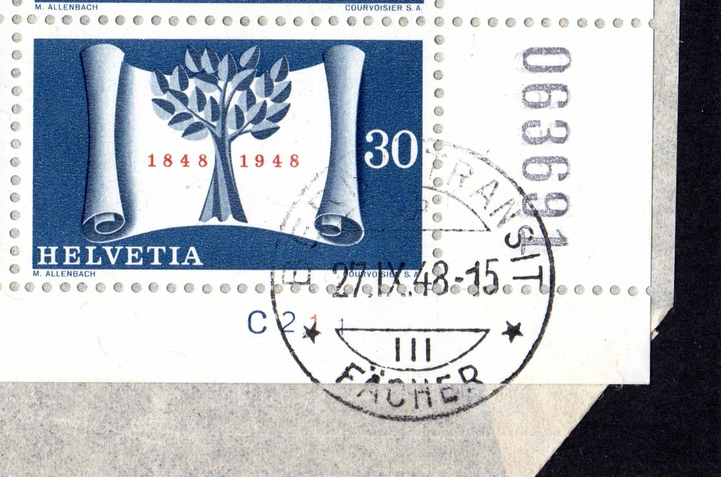 100 Jahre Schweizer Bundesstaat  27.XI.1948 Bogent10