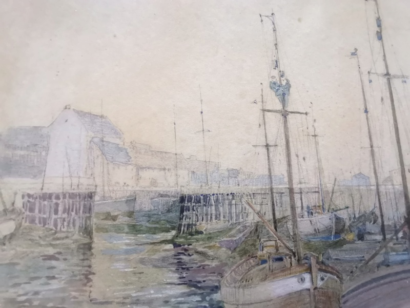 Aquarelle Port en Bessin sept 1933 par....  Img_2018