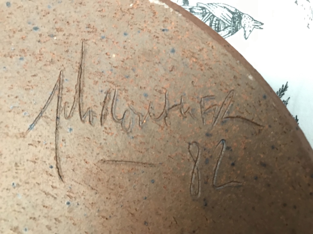 Vase mural signé et émaillé des annees 80 à identifier  78fc6810