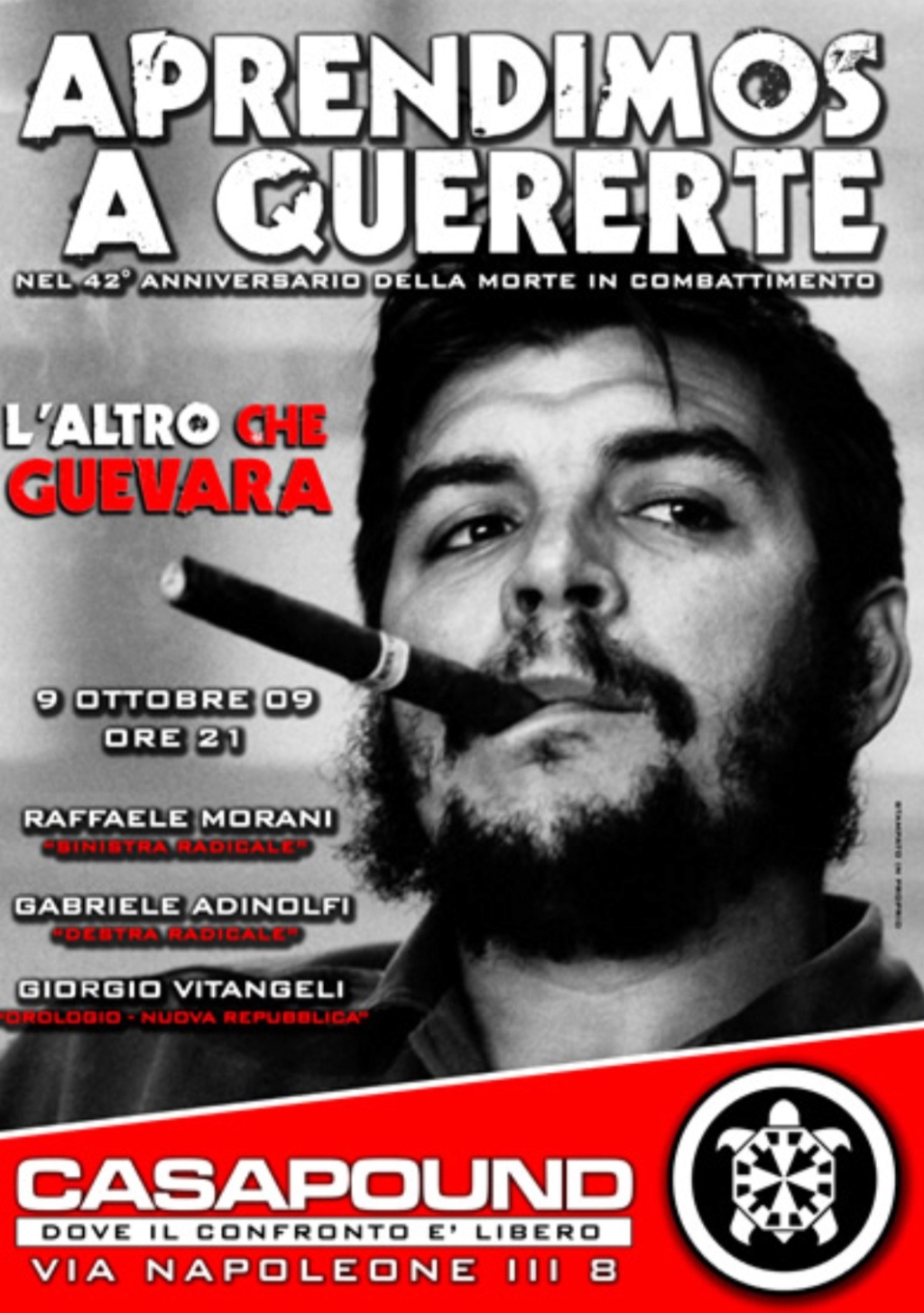 Escudo identitário e CausaPound veneram Che Guevara, Chavez e Fidel Castro, Gramsci  20190426