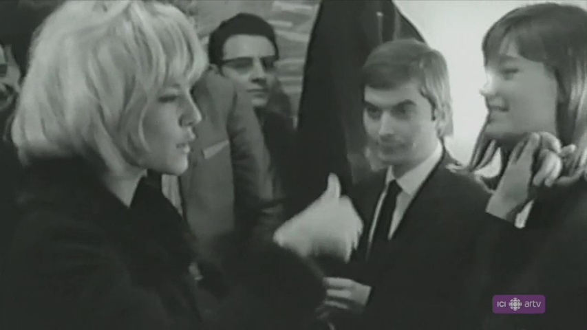 Sylvie et Johnny à la première de L'Olympia de Françoise Hardy 312