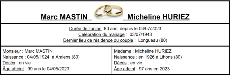 C- PRÉSENTATION DES PLUS LONGS MARIAGES FRANÇAIS - Page 2 Image165