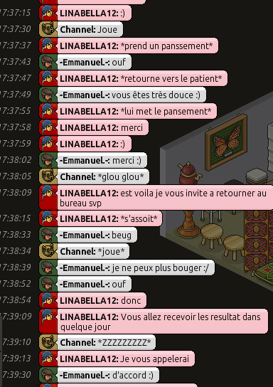 [CHU] Rapports D'actions RP de LINABELLA12 Rp310