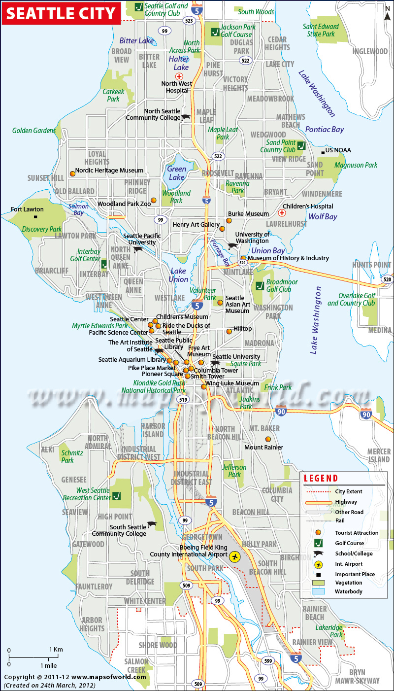 Mappe di Seattle. Seattl10
