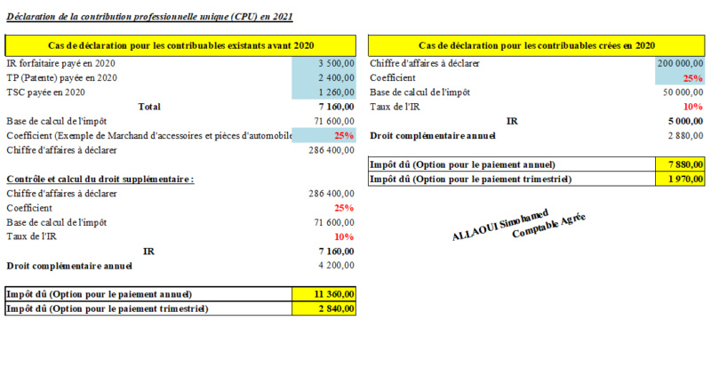 excel - Exemple de Calcul de la CPU sur excel Calcul10