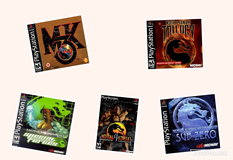 ألعاب مورتال كومبات لبلاي ستيشن ١ Mortal Kombat Games for PlayStation 1 Collag10