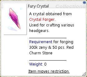 Crystal and Charm Stone Information Fury10