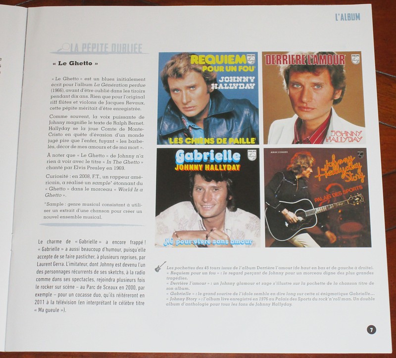 Hachette: Les vinyles de légende n°02     DERRIERE L'AMOUR     1LP 012-de13