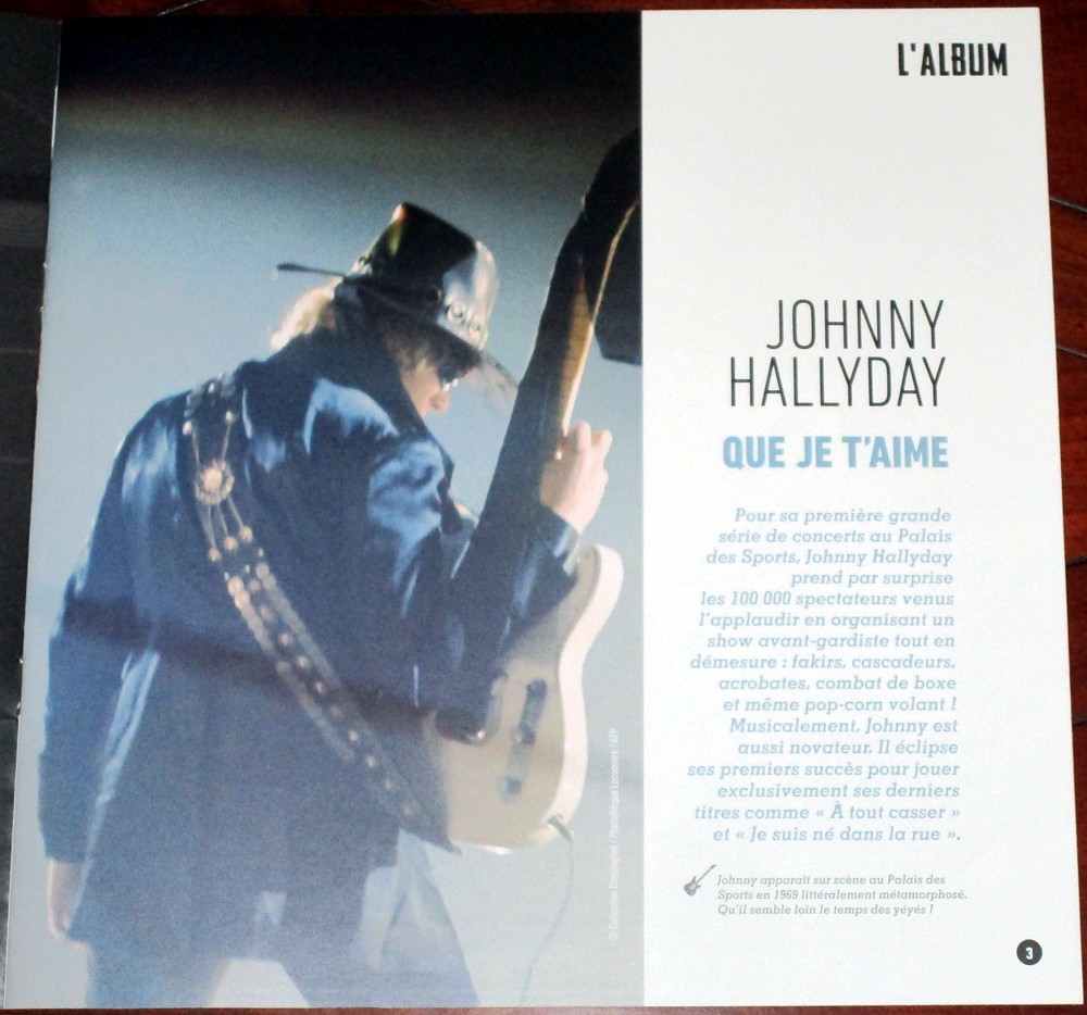 Hachette: Les vinyles de légende n°33     QUE JE T'AIME     1LP 017-qu12
