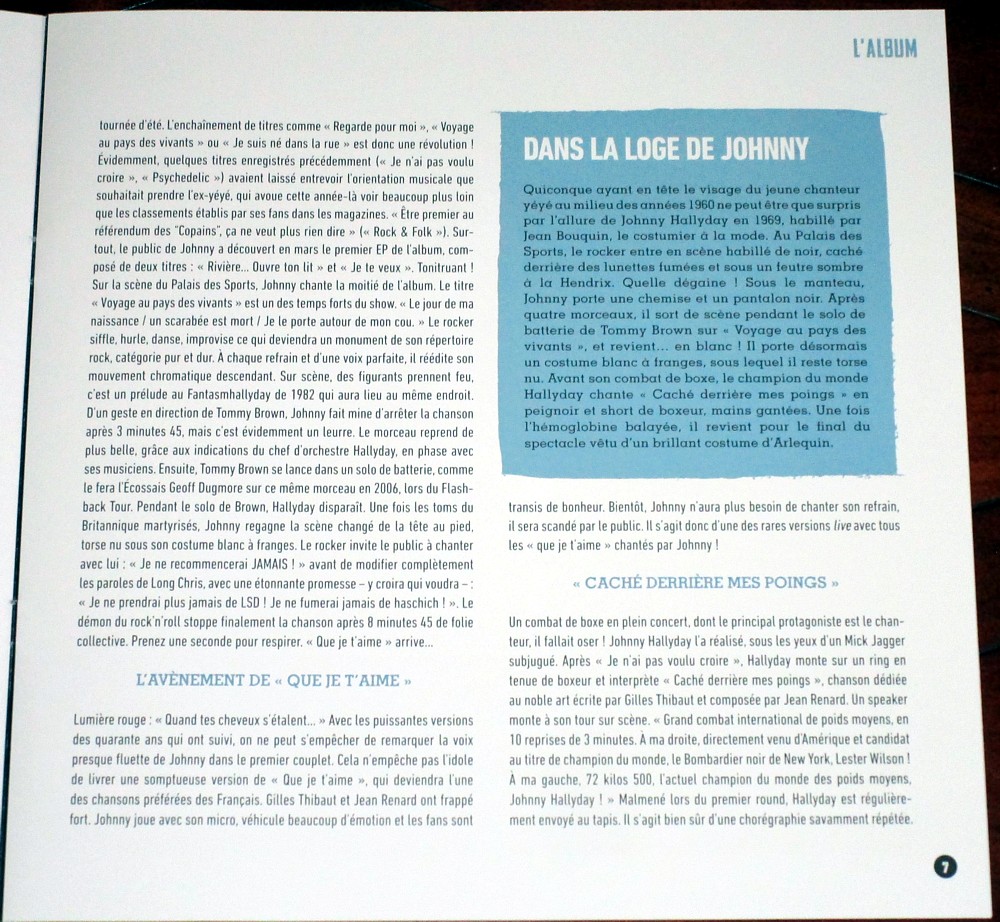 Hachette: Les vinyles de légende n°33     QUE JE T'AIME     1LP 021-qu12