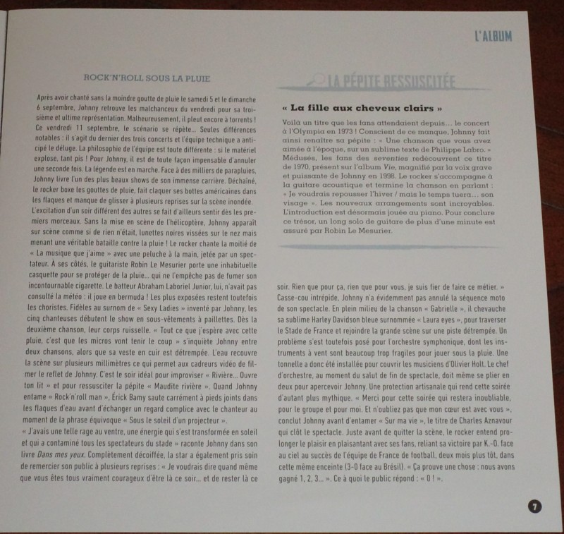 Hachette: Les vinyles de légende n°18     STADE DE FRANCE 11/09/98     2LP 024-st11