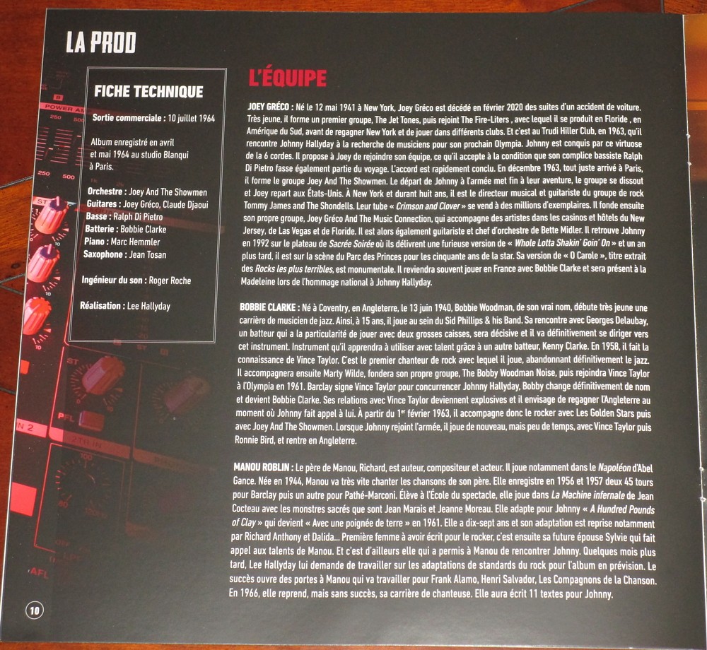 Hachette: Les vinyles de légende n°22     LES ROCKS LES PLUS TERRIBLES     1LP 025-le16