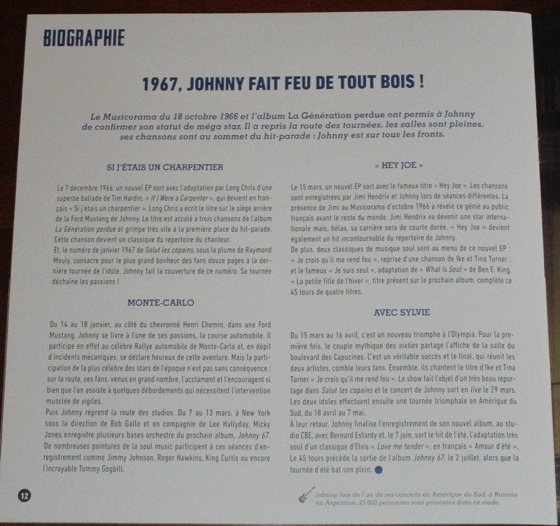 Hachette: Les vinyles de légende n°17     JOHNNY 67     1LP 029-jo21
