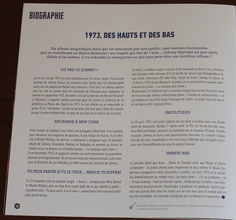 Hachette: Les vinyles de légende n°12     INSOLITUDES     1LP 030-in10