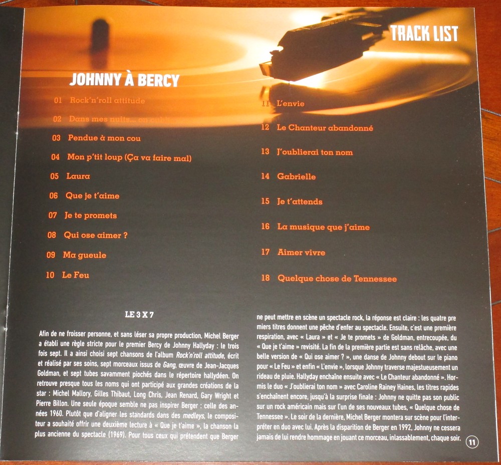 Hachette: Les vinyles de légende n°30     JOHNNY A BERCY     2LP 030_jo11