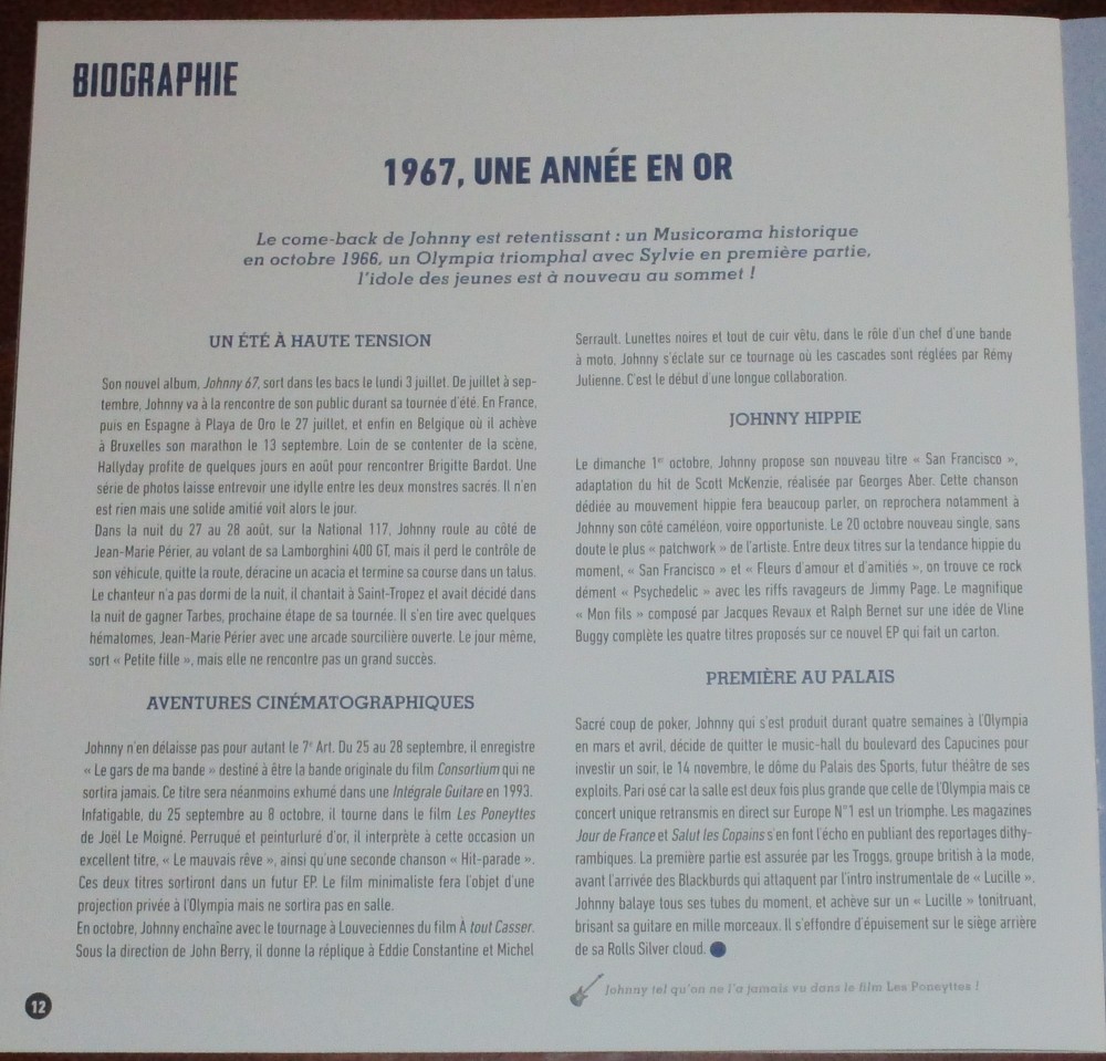 Hachette: Les vinyles de légende n°24     PALAIS DES SPORTS 67 V.2003     2LP 031-au11