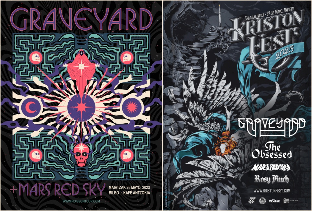 GRAVEYARD + MARS RED SKY / Viernes 26 Mayo 2023 / Bilbao @ Kafe Antzokia Gravey12