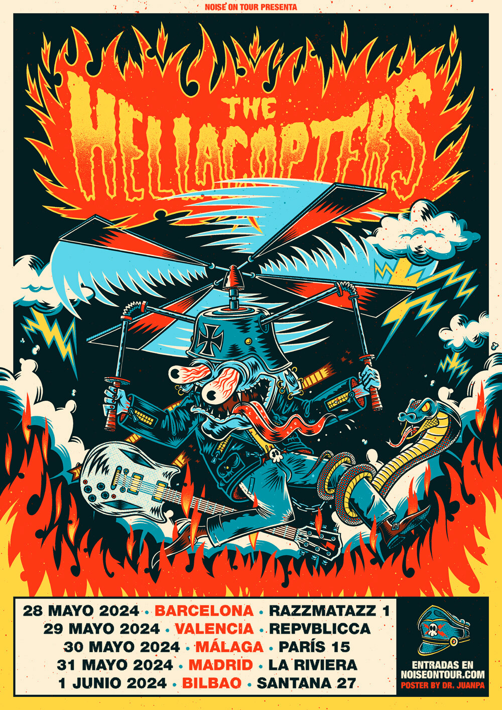 Gira THE HELLACOPTERS Mayo 2024 / Eyes Of Oblivion Hellac10