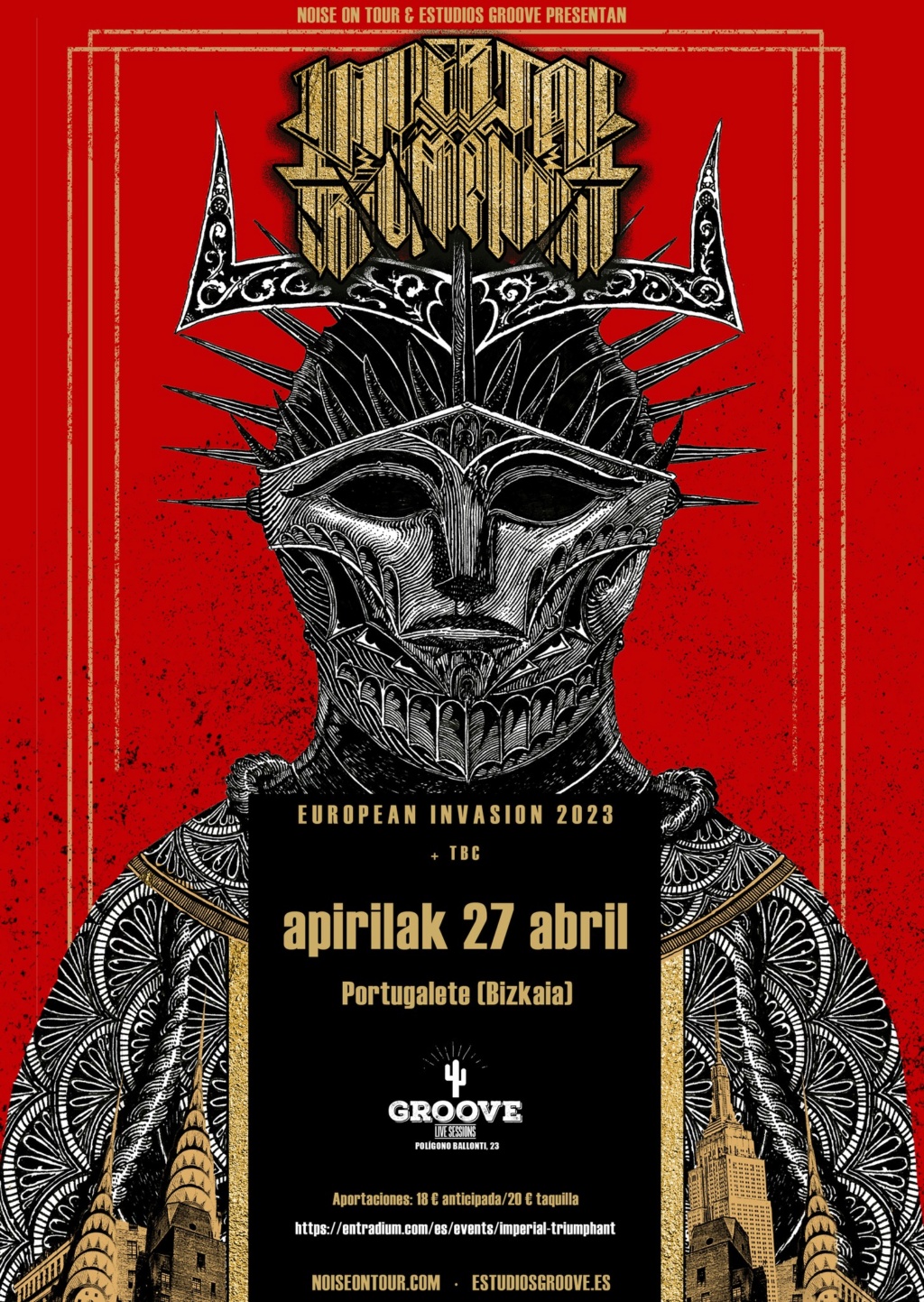 IMPERIAL TRIUMPHANT visitan Euskadi por primera vez!: 27 Abril 2023 Imperi11