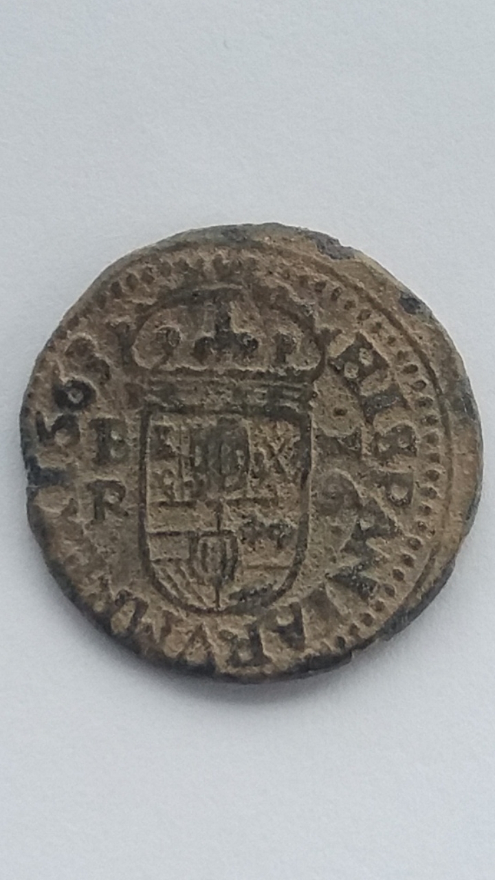 16 maravedies Felipe IV Burgos, 1663  Scree122