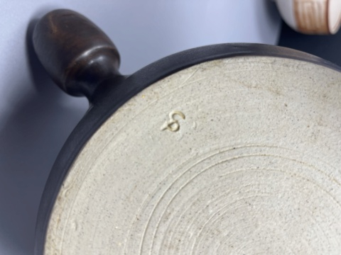 Strangely decorated / shaped saucepan with CP mark or poss SP or ? Image58
