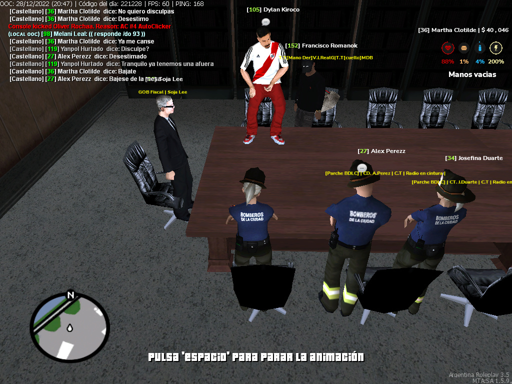 Francisco Romanok y Dylan Kiroco IOOC+Troll Anim+NIP+NRE+NRH+DM+Mal Uso de /do+MG2 Mta-s135