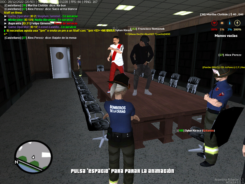 Francisco Romanok y Dylan Kiroco IOOC+Troll Anim+NIP+NRE+NRH+DM+Mal Uso de /do+MG2 Mta-s137