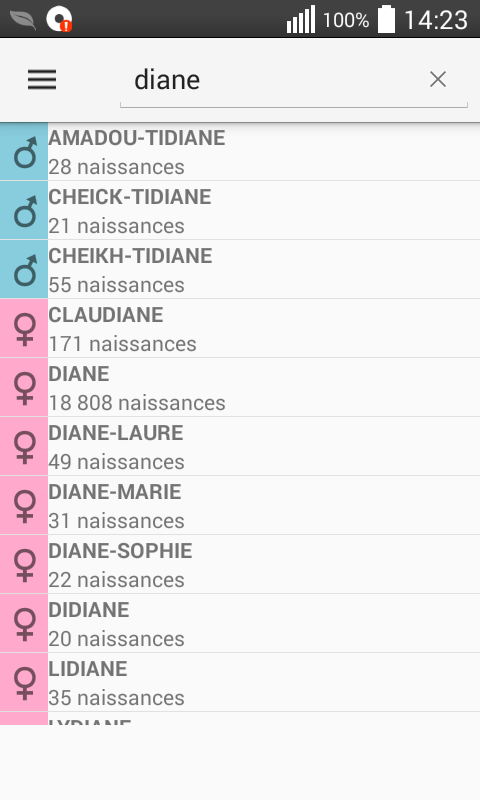 [APP] Prénoms des Bébés Français : Trouvez un prénom parmi un choix de plus de 30000. 01_lis10