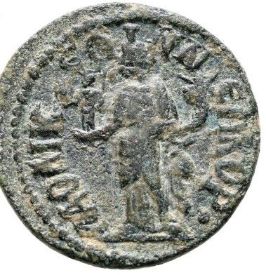 AE23 Pseudo-autonomo de Filipo I. (Phrygia) Laodicea ad Lycum 212