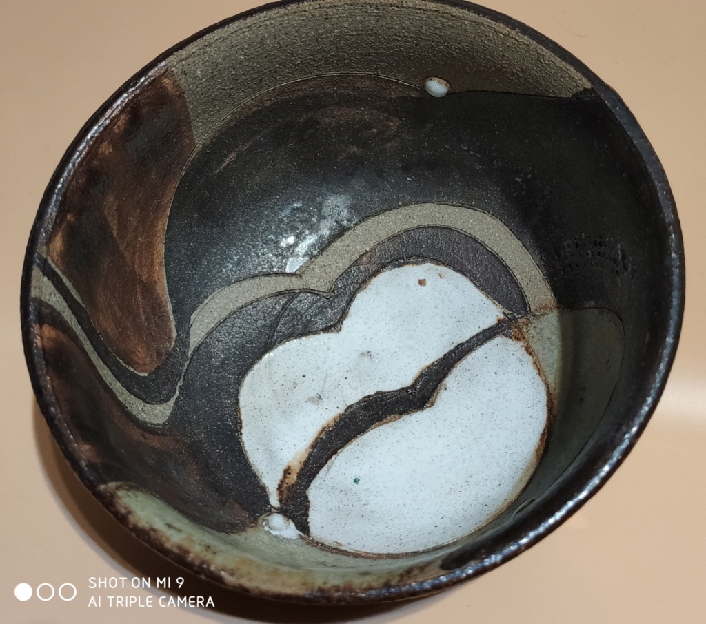 Denmark stoneware bowl, H or K mark - Hanne Salomon  Img_2098