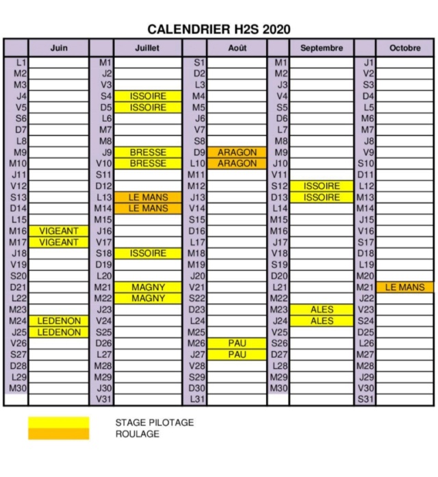 Calendrier H2S mis à jour 05/06/2020 Img_2728