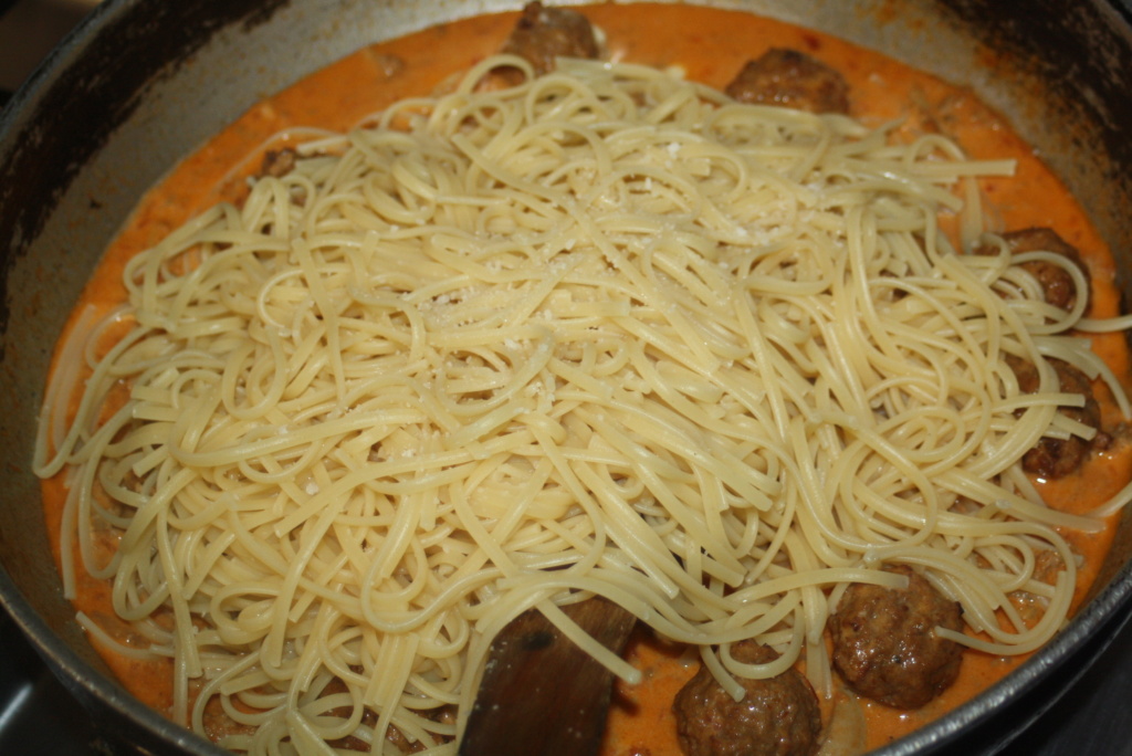 spagetti bolo aux boulettes tricatel  Img_1427