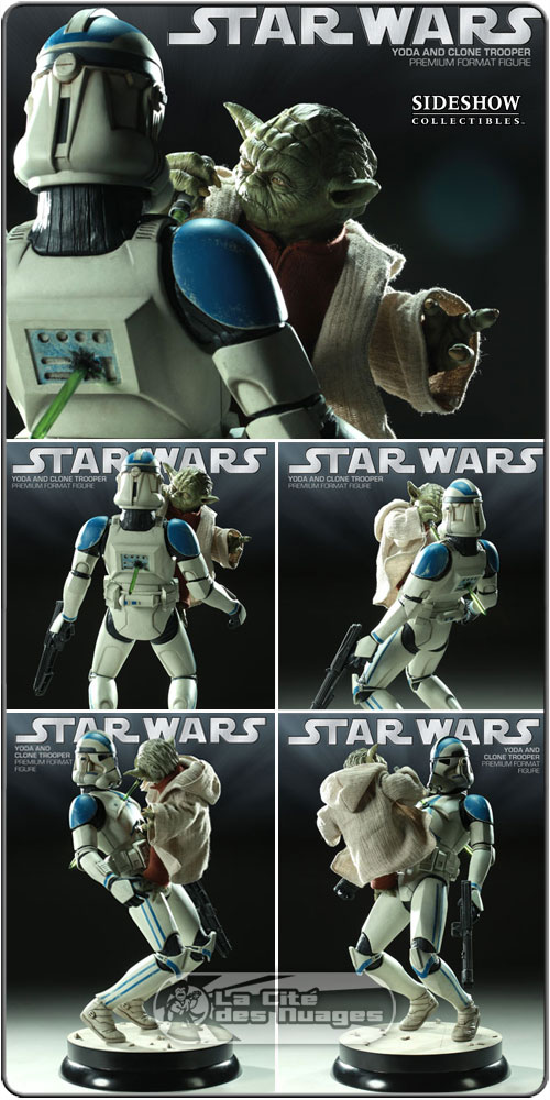 Yoda and Clone Trooper Premium Sideshow PRECO 7804_110