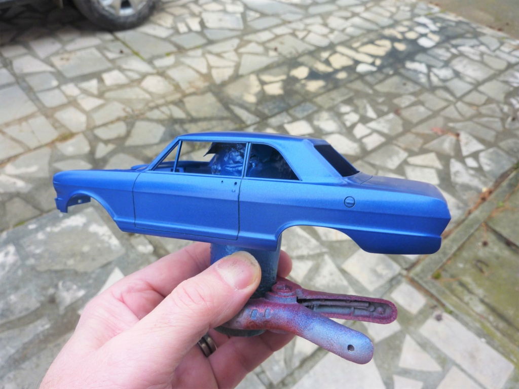  Chevy Nova II 65 gasser terminée Bleu_m10