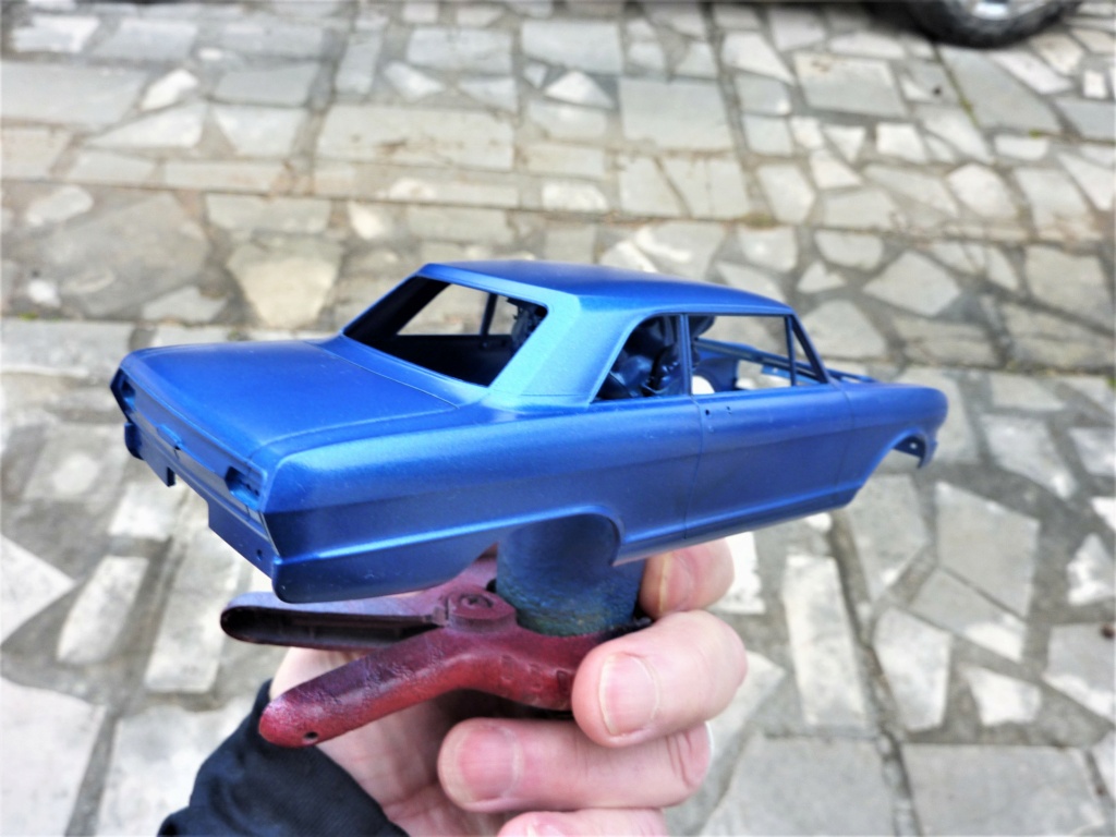  Chevy Nova II 65 gasser terminée Bleu_m11