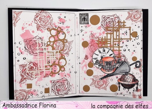 Mini album art journal steampunk par Florina. Art_jo13