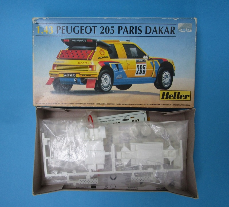 PEUGEOT 205 T16 10ème Rallye PARIS-DAKAR Ari VATANEN et Bernard GIROUX vainqueur en 1987 Réf 80189 Boite10
