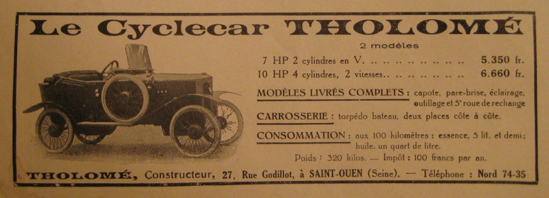 THOLOME Tholomé cyclecar 30807610