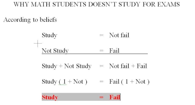 Why Maths Student Don't Study 15dng210