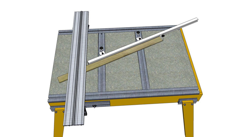 Peter West - Cabinet Makers Table update - Miter Fence Miter-13