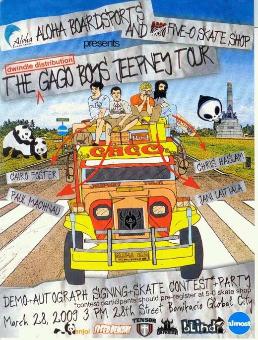 The Gago Boys Jeepney Tour  (skate demo) Gago1110